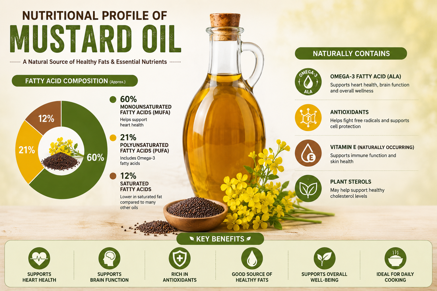 Nutritional Profile of Mustard Oil Nutritional Profile of Mustard Oil